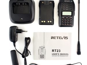 Tragbar Funkgeräte Retevis RT23 Cross-Band Repeater UHF+VHF 5W Walkie Talkie