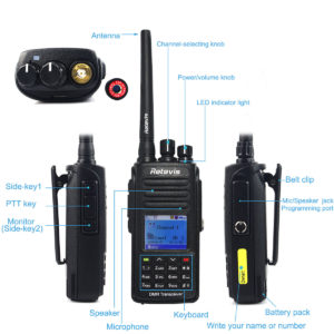 Retevis RT8 Walkie Talkie IP67 Waterproof 5W UHF 400—480Mhz with GPS Function