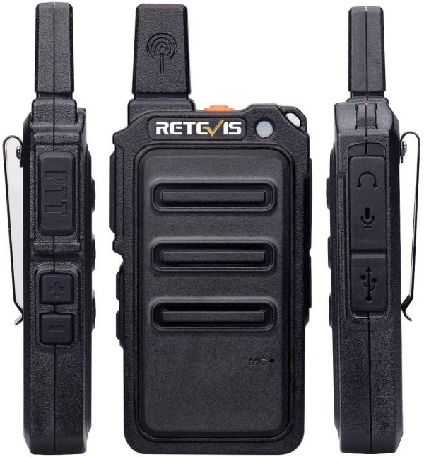 Retevis RT619 Walkie Talkie PMR446 Funkgerät 1300mAh Kinder Walki Talki(2 Stücke)