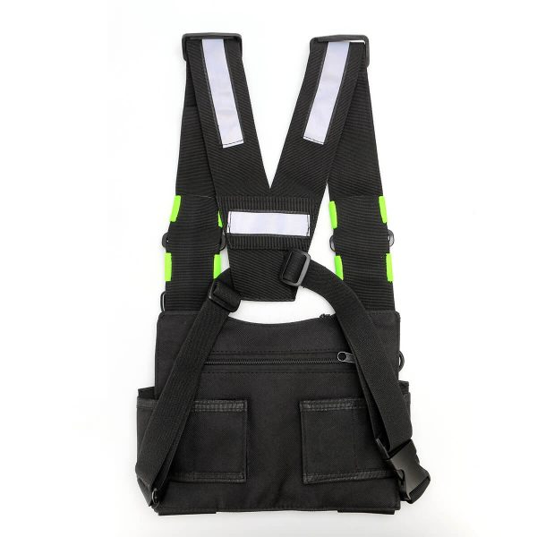 HB02 Black Fluorescent Double Chest Bag SKU: C9153A