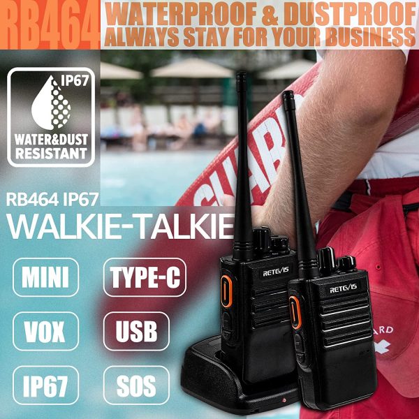 Retevis RB646 [A9209D-C9034A] Wasserdichtes PMR446 Funkgerät – Bild 9