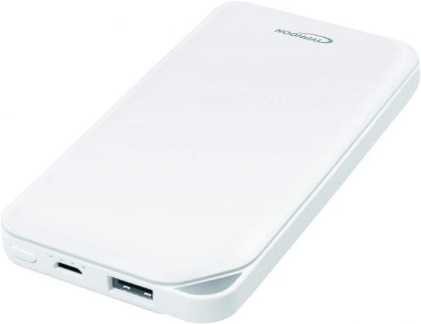 Typhoon TM034 - Mobile Powerbank (Zusatzakku) 8000 mAh, 1x USB, Weiß